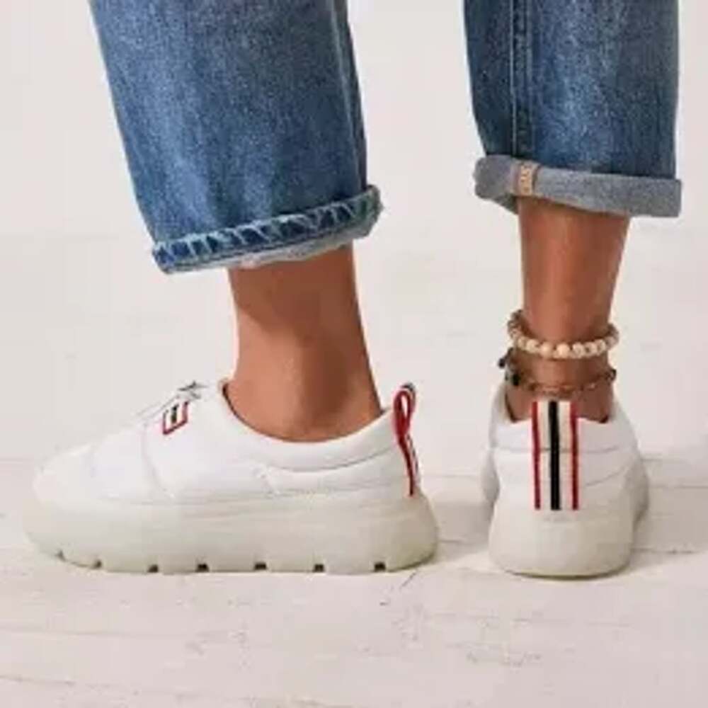Hunter Madi Insulated Water Resistant Slip-on Mules White